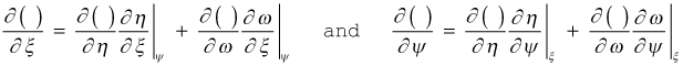 d/dxi and d/dpsi chain rule