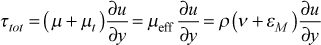 total shear stress - mean field closure