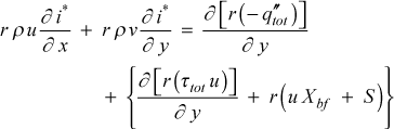 stagnation enthalpy equation